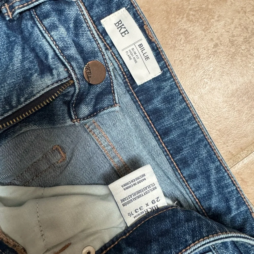 BKE Billie Women's Blue Flare Jeans - Picture 5 of 5